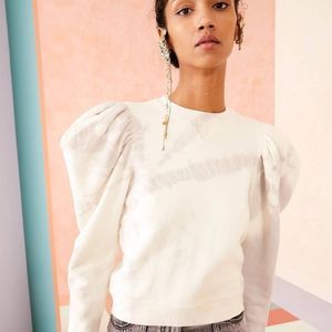 Ulla Johnson White Puff Sleeve Top